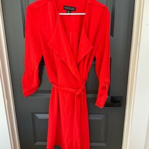 Red Rachel Zoe Over Coat Sz Small